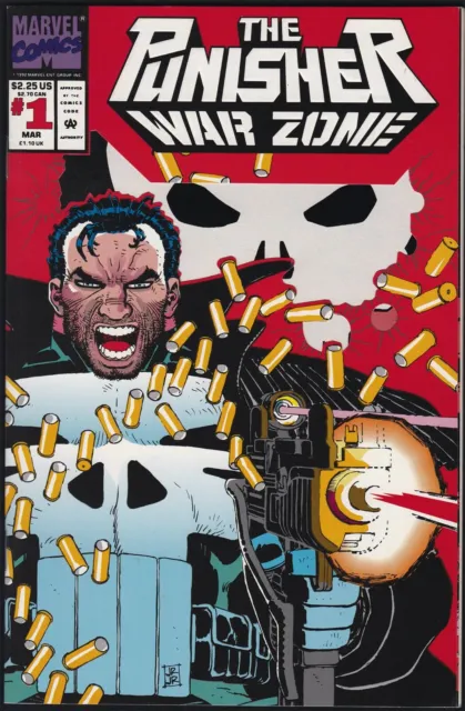 Marvel Comics PUNISHER WAR ZONE #1 John Romita Jr Die Cut Cover NM!