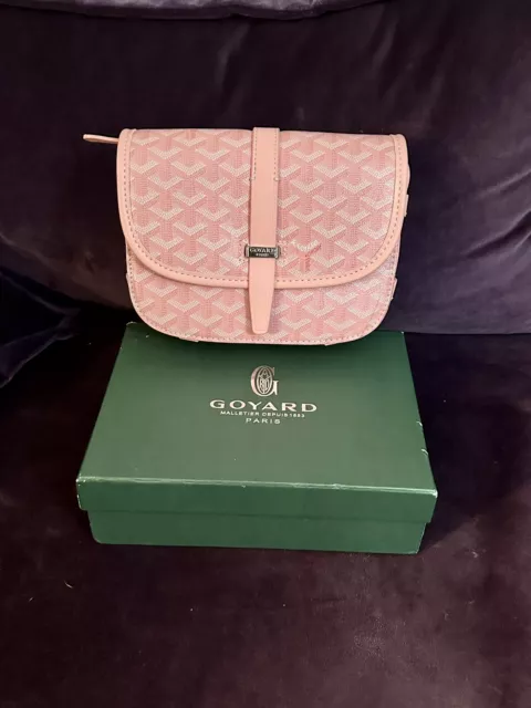 GOYARD Belvedere Flap Bag in Pink