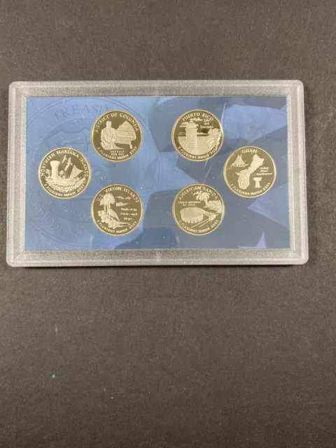 2009 D.C. and U.S. Territory Quarters Clad Proof 6-Coin Set NO Box And COA