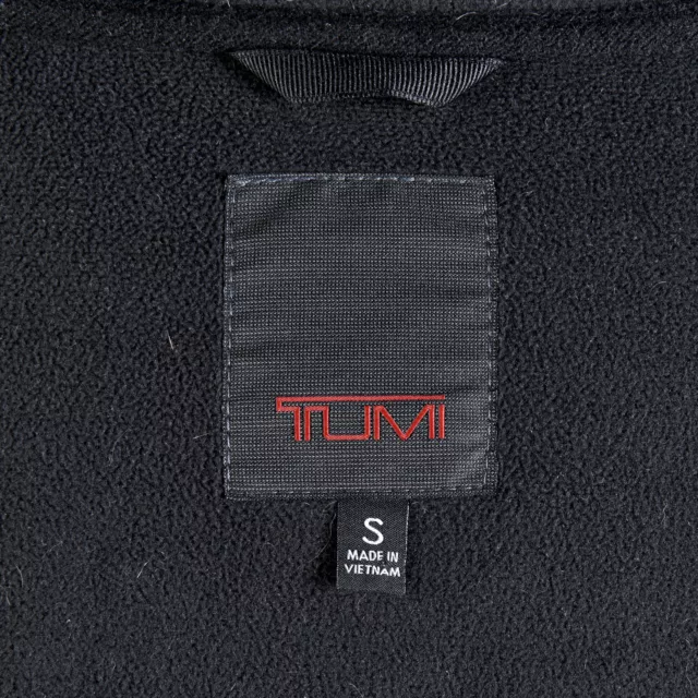 Tumi Jacket Mens Small Black Stretch Polyester Fleece Lined Metro Softshell Coat 3