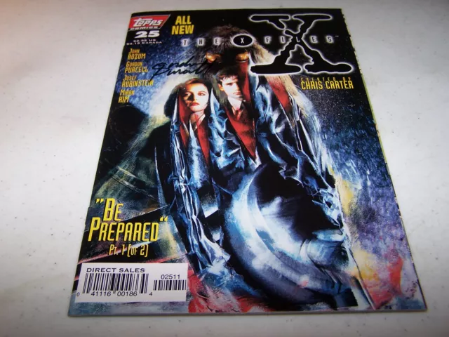 Signed Gordon Purcell The X-Files #25 Topps Comics Fox Tv Series Coming Back