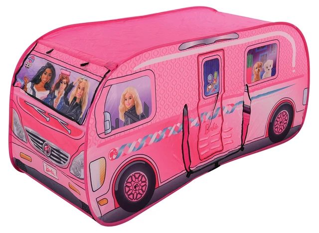 Barbie M009728 Pop-Up Camper Tent Campervan, Multicoloured,49 x 49 x 40 cm