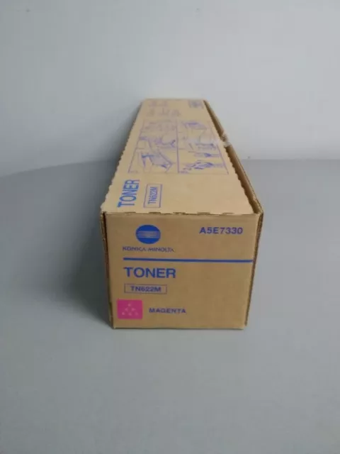 Konica Minolta TN-622M (A5E7330) Magenta Toner Cartridge, Bizhub Press C1100