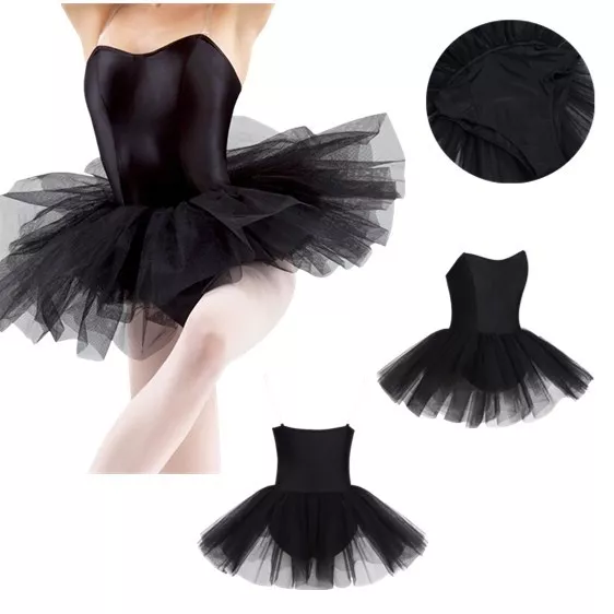 Adults Ladies Womens Ballerina Leotard Skirt Dance Outfit Ballet Tutu Dress