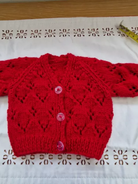 hand knitted baby cardigans