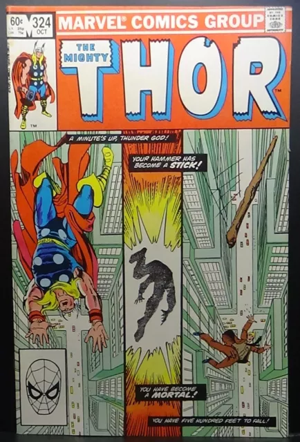 Thor #324 1982 Bronze Vf/Nm Featuring Gravitron! Thor! Ed Hannigan Cover!