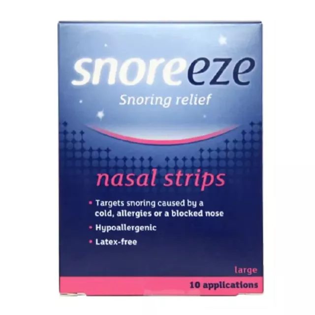 Snoreeze Large Snoring Relief Nasal Strips - by Snoreeze