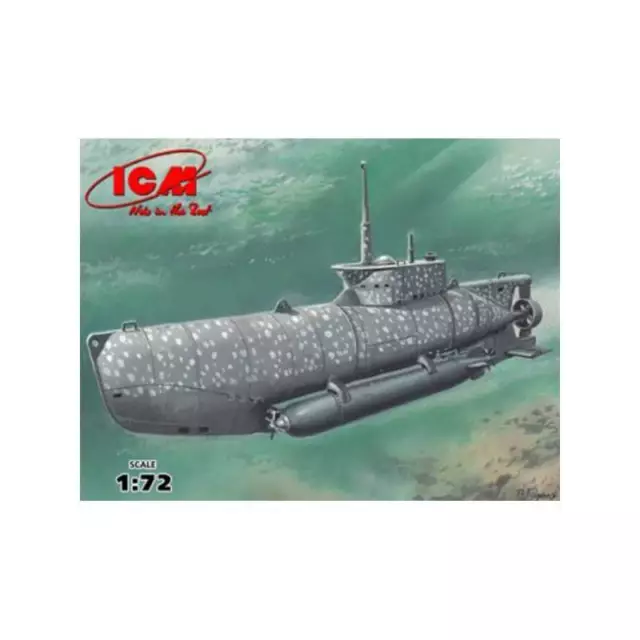 Maquette Sous Marin U-boat Type Xxviib Seehund (early) Icm S.006 1/72ème Maquett