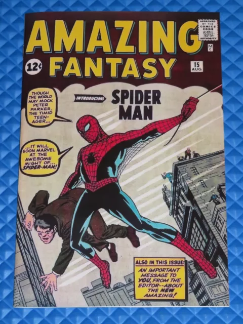 Amazing Fantasy #15 Facsimile Cover Marvel Reprint Interior 1st Spider-Man