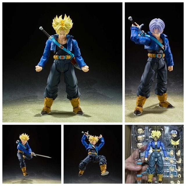 SHF Dragon Ball Z Super Saiyan Trunks 6in Action figure Box set