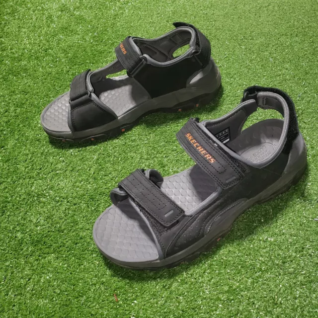 SKECHERS RELAXED FIT Tresmen Garo Black Men's Sandals - Size 10 $29.99 ...