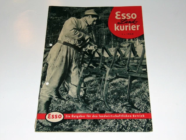 ESSO - Landkurier - 1955 - Vintage Tankstelle Landwirtschaft Werbe Heft