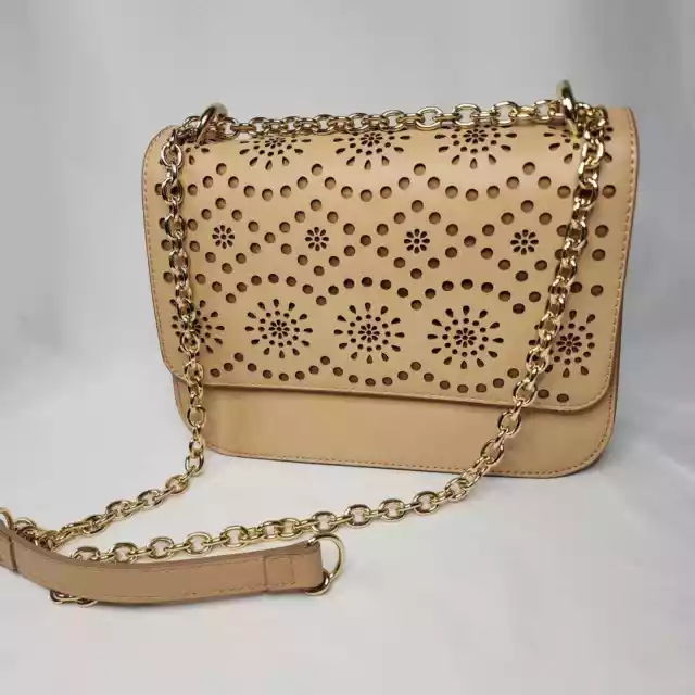 Chelsea28 Purse Dahlia Perforated Faux Leather Handbag NWT