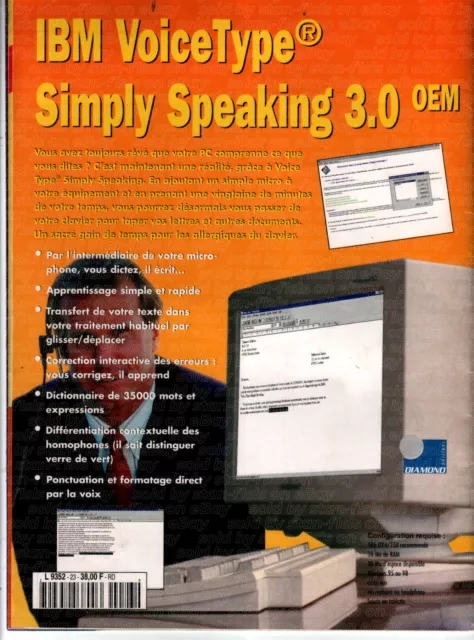 Magazine Presqu'Offert #23 (jan/fev 1999) IBM VoiceType® Simply Speaking Complet 2