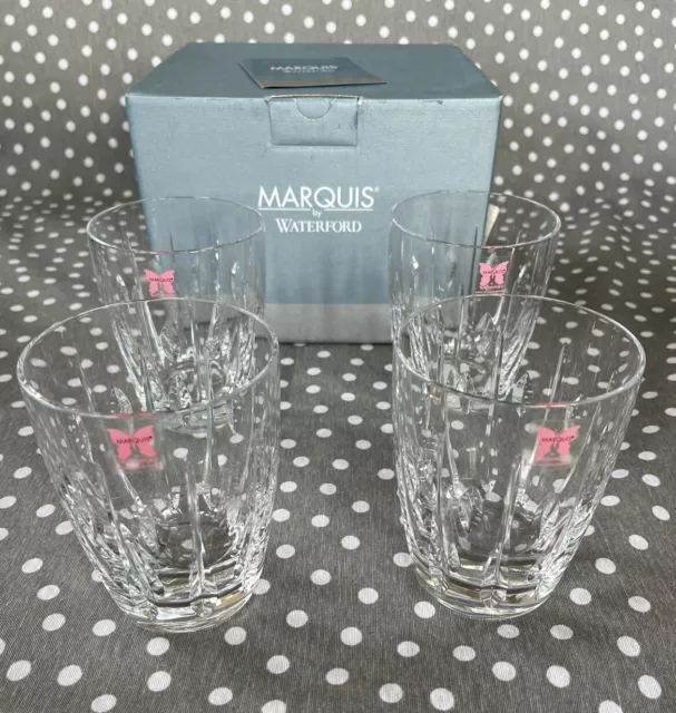 Waterford Crystal Tumblers Glasses Set Of 4 Never Used