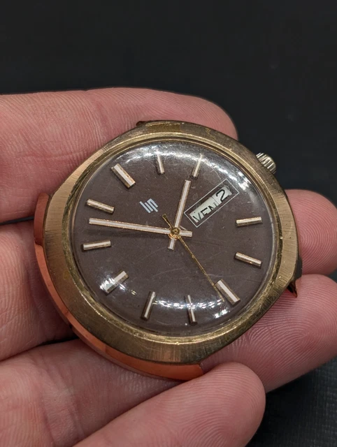 Montre LIP Jumbo Vintage Années 1950-1960 - Mécanique, Boîtier Acier 39mm