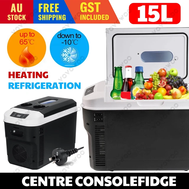 15L 12V 24/240V Centre Console Fridge Freezer Portable Travel Camping ...