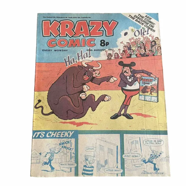 Krazy Comic - 27th August 1977 Ha Ha! It’s Cheeky