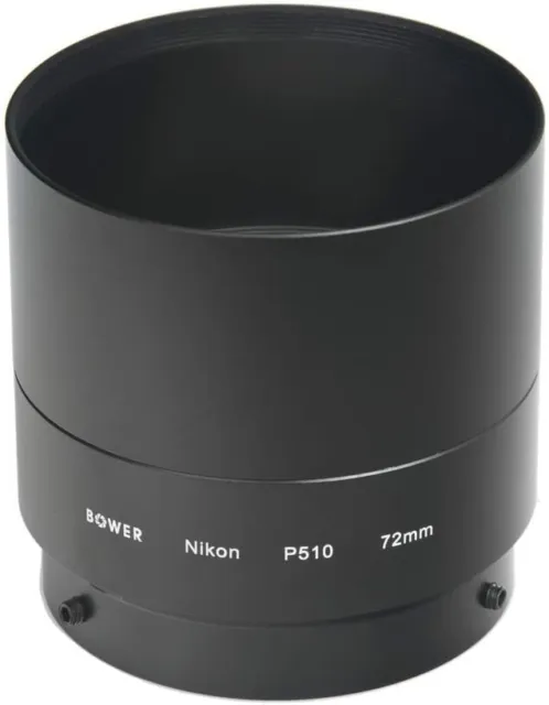 Bower Nikon Coolpix P510 72 mm Adapter Tube (Black) - ANP51072