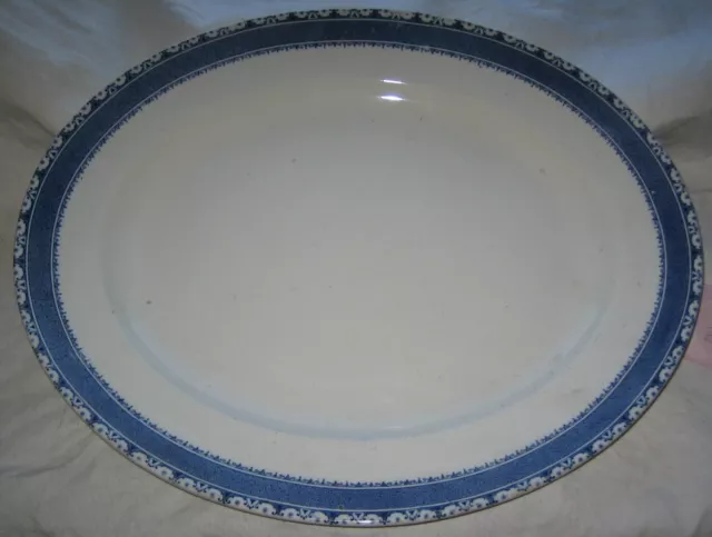 Burleigh Ware, Sandon, very large serving plate, 45 x 37cm, semi-porcelain