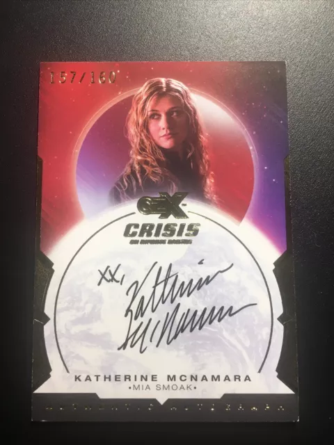 CZX Crisis on Infinite Earths Katherine McNamara Mia Smoak autograph /160 auto