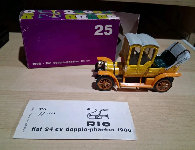 RIO MODELS 1:43 1906 Fiat Doppio Phantom Model Inbox $20.00 - PicClick