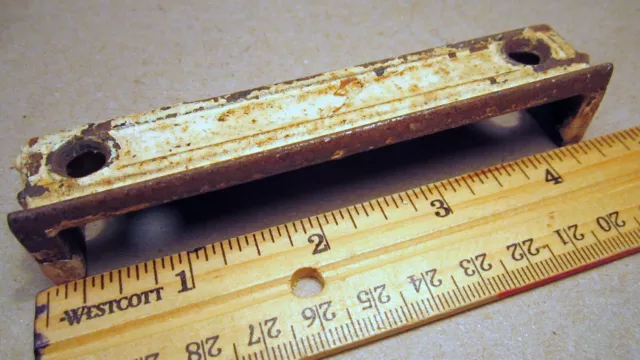 Antique Rim Lock Keeper Catch Old Metal Salvaged Hardware Victorian Details M
