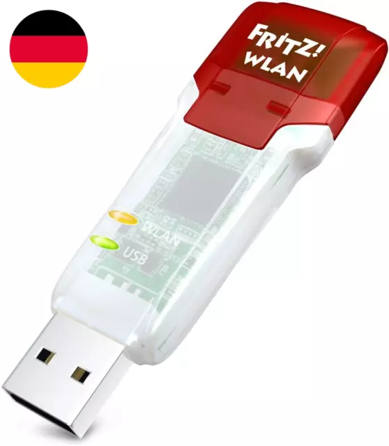 AVM FRITZ!WLAN Stick AC 860 (866 Mbit/S (5 Ghz), 300 Mbit/S, WLAN N, 2,4 Ghz, WP