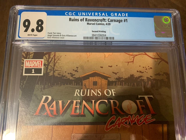 Ruins Of Ravencroft Carnage #1 CGC 9.8 1st Cortland Kasady 2nd Print Variant 2