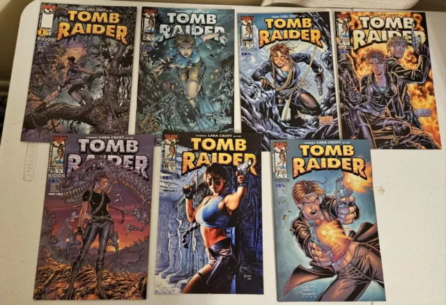 Tomb Raider Lot of 20 Comics 1-7 Image/Top Cow 1999 1 2 3 4 5 6 7 HUGE RUN