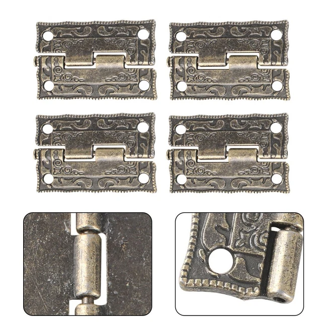 Lot De 21 Charnières Boutonnières Anciennes En Fonte - Motif Tourbillon - Neuf (inutilisées)
