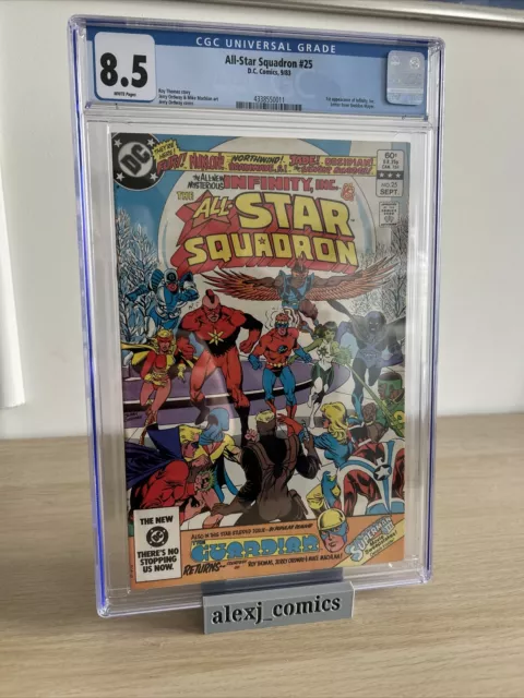 All Star Squadron 25 - DC Comics - 1st Appearance Of Infinity Inc - CGC 8.5 WP