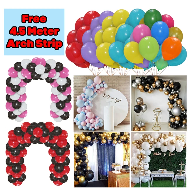 10 Zoll DIY BALLONBOGEN KIT GÄRZE GEBURTSTAG BABY DUSCHE DEKORATIONSSET HOCHZEIT UK