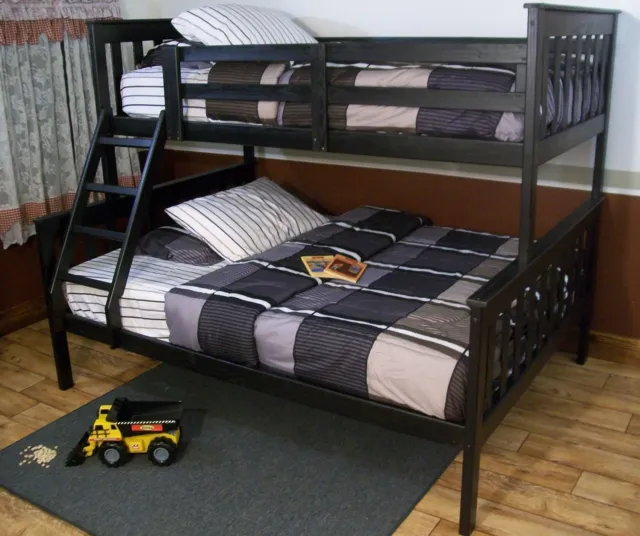 Mission Style Twin or Full Bunk Beds - 9 Paint Options - Amish Made in USA