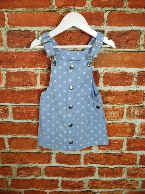 Girls Bundle Age 2-3 Years Zara M&S F&F Pinafore Dress Dungaree Romper Kids 98Cm 4