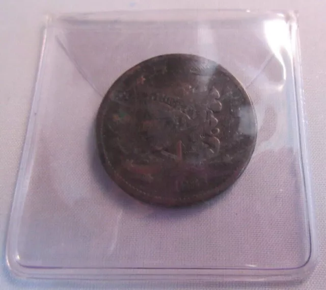 1837 Usa Liberty Head One Cent Münze Sehr Guter Zustand Präsentiert In Schutz Klar Umklappbar 3