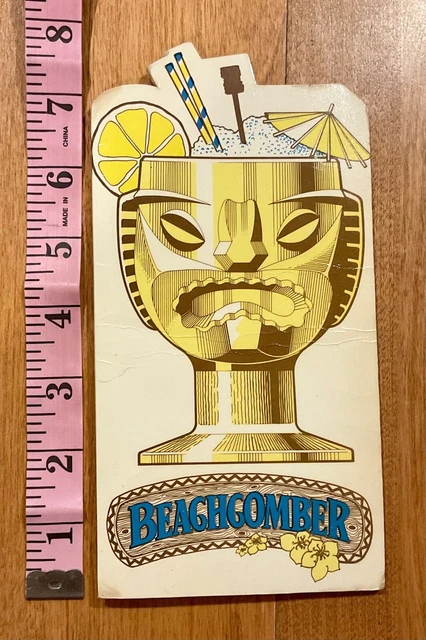 60S Vintage Beachcomber Tiki Bar Trader Vics Drink Menu May Fair Hotel London 60S Vintage Beachcomber Tiki Bar Trader Vics Drink Menu May Fair Hotel London