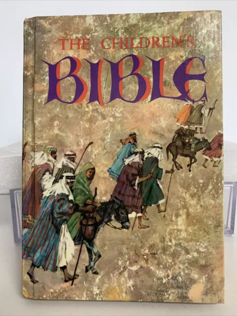 1965 Golden Press THE CHILDREN’s BIBLE Illustrated Old New Testament Hardcover