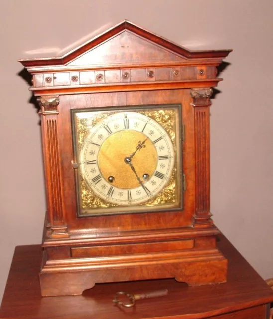 Lenzkirch Mantle/Bracket Clock Walnut /Serial Number Stamped