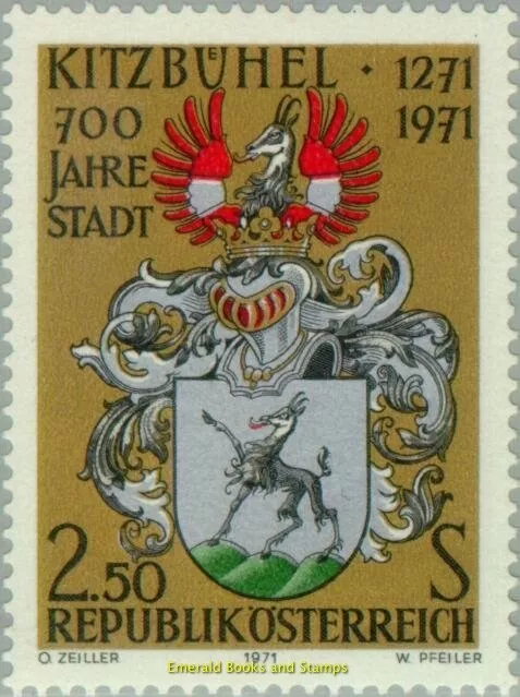 EBS Austria 1971 - 700 Years Kitzbühel - Arms - ANK 1396 - MNH**