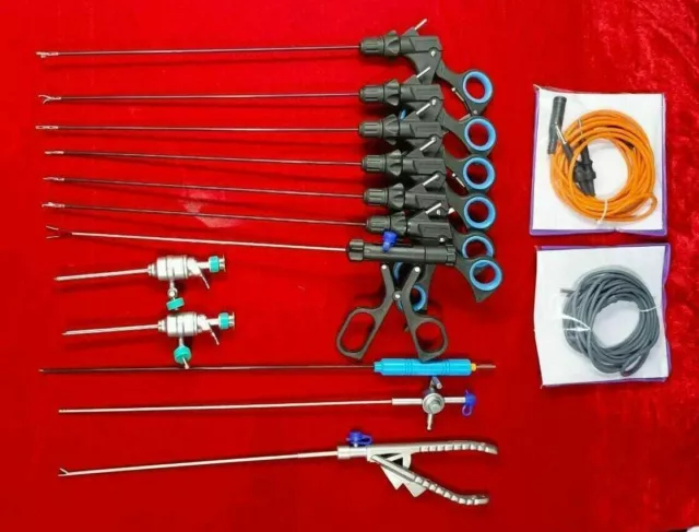 Chirurgie laparoscopique 14pc Set 3mmx260mm Instruments chirurgicaux... 2