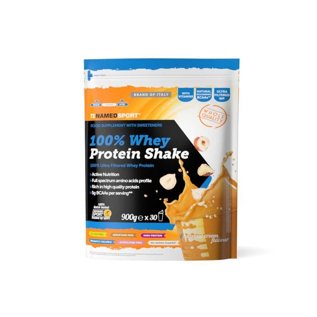 NAMEDSPORT Polvere NAMEDSPORT 100% Whey Shake Nocciola 900g