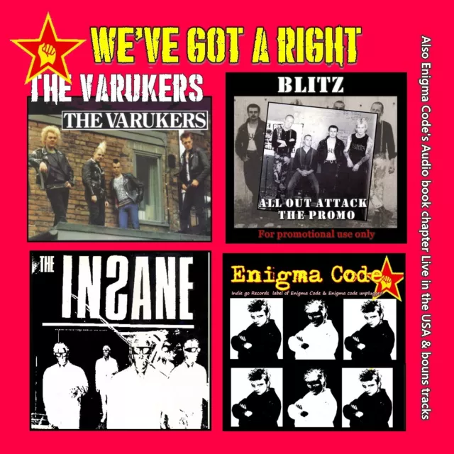 We've Got A Right - with Blitz Varukers- Insane & more Last copy !  - CD