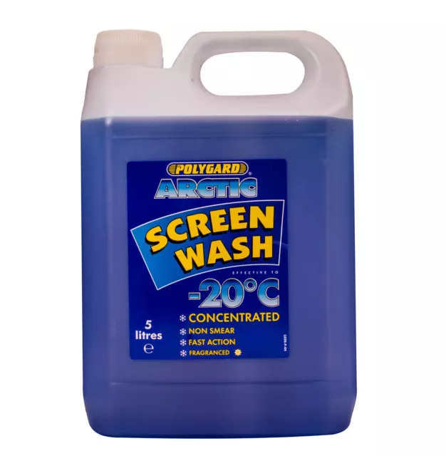 Polygard - Arctic Screenwash Concentrated Screen Wash Polyguard Non Smear - 5L