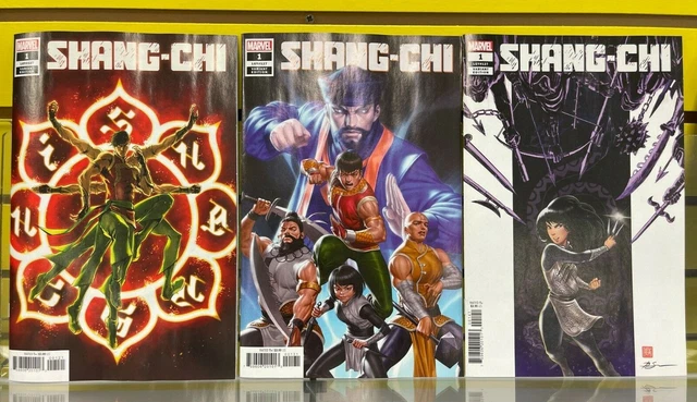 Shang-Chi #1 1:25 Su, Superlog, Yoon Variant Cover Set Marvel Comics 2021