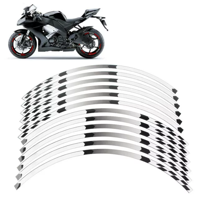 17" Rim Stripes Wheel Tape Sticker Decals Fit KAWASAKI NINJA 1000/R/SX 250/R 300