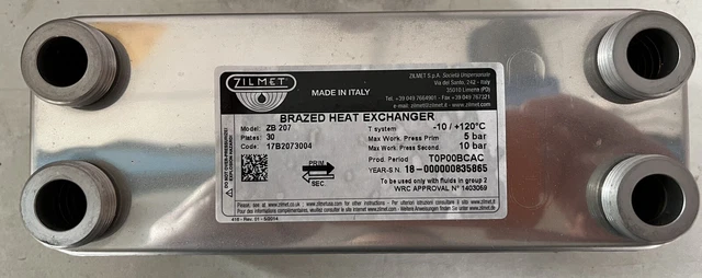 Scambiatore Di Calore Zilmet A 30 Piastre