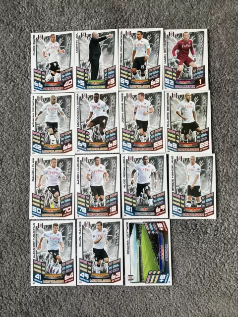 Fulham FC Topps Match Attax Fußball Karten Bundle x15 2012/13 Edition