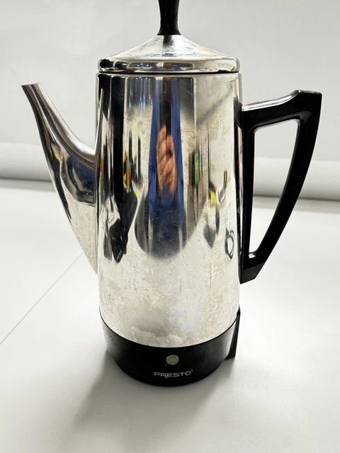 Presto 12 Cup Stainless Steel Electric Coffee Percolator Model 0281104