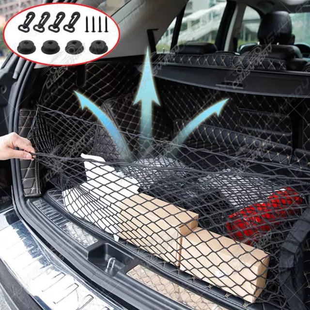 Envelope Style Trunk Cargo Net Storage Organizer Universal Bag Hook For Car Rear